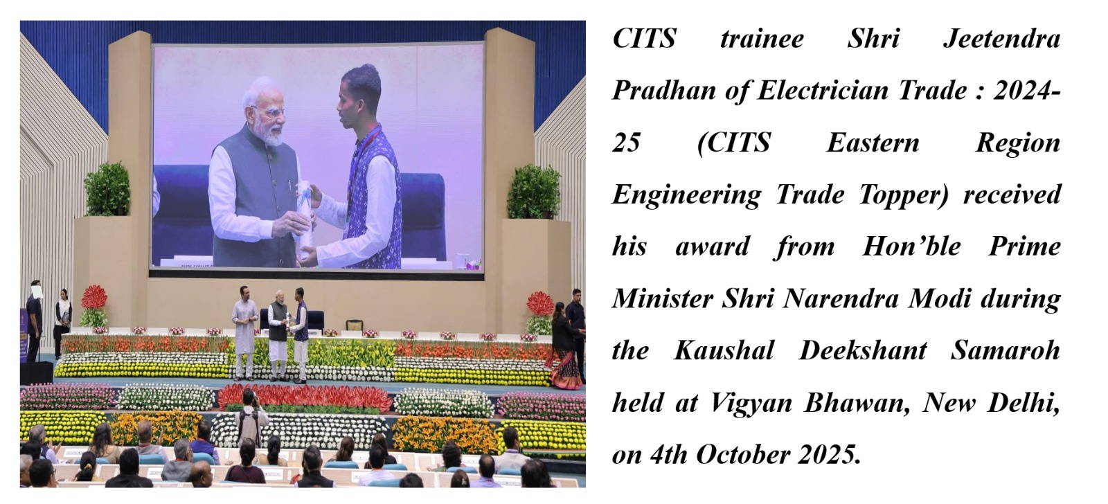 National Level Achievements of Trainees at NSTI Bhubaneswar
