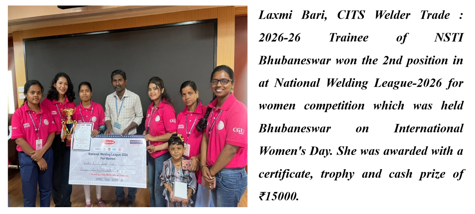 National Level Achievements of Trainees at NSTI Bhubaneswar